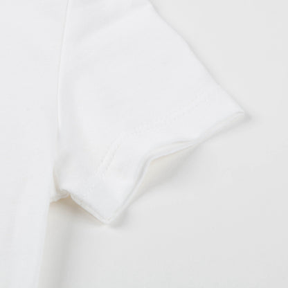 Boys White & Large Whales Organic Pima Cotton T-shirt