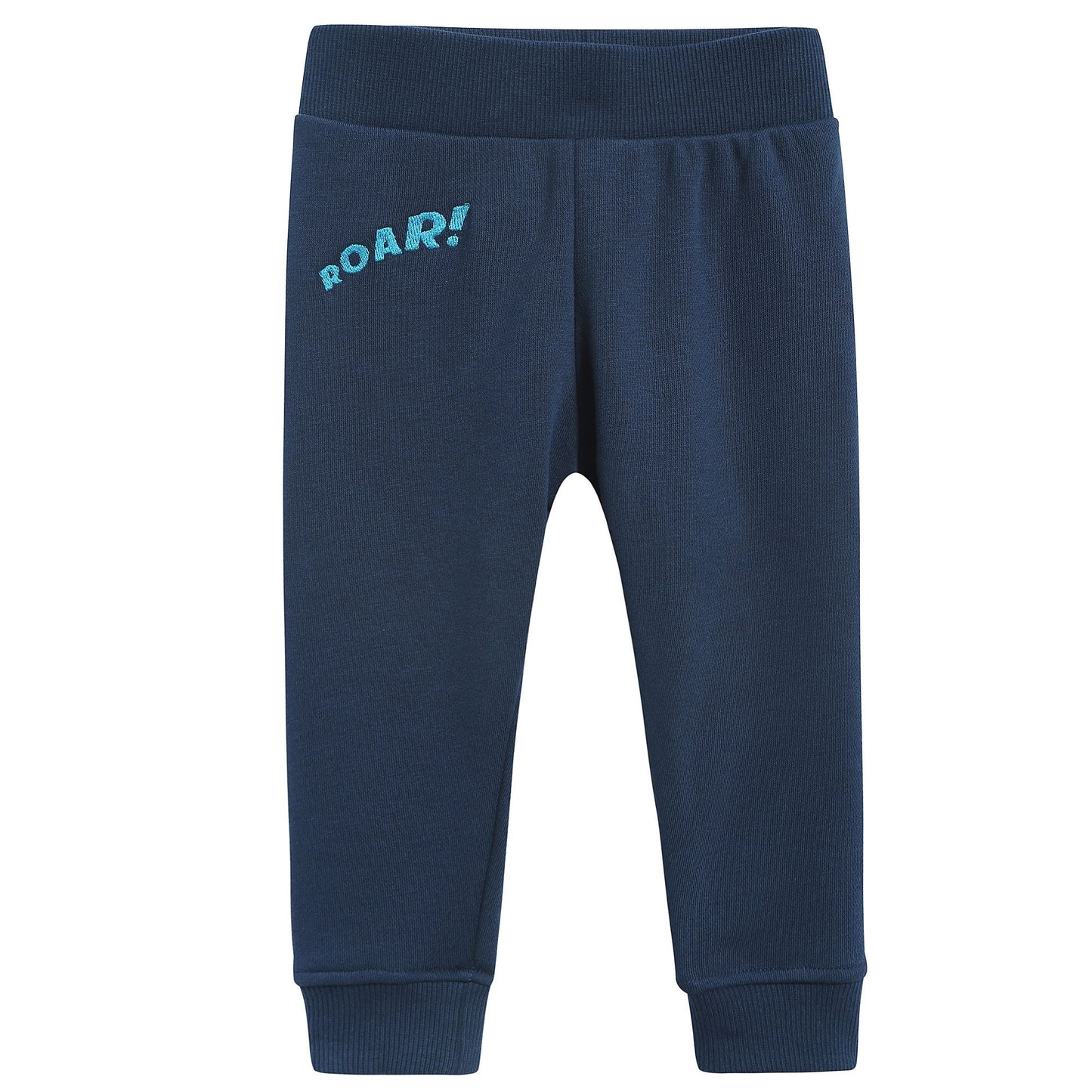 Baby Boys Navy Blue Cotton Trousers