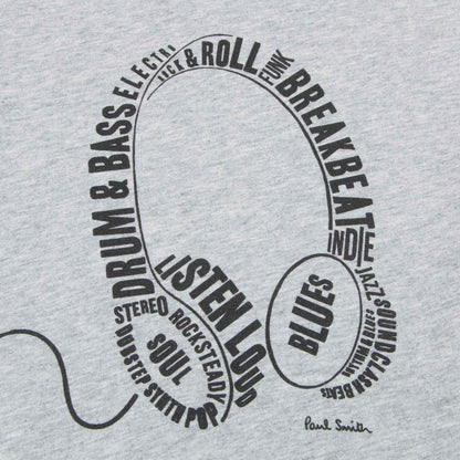 Boys Grey “Headphones” Cotton T-shirt