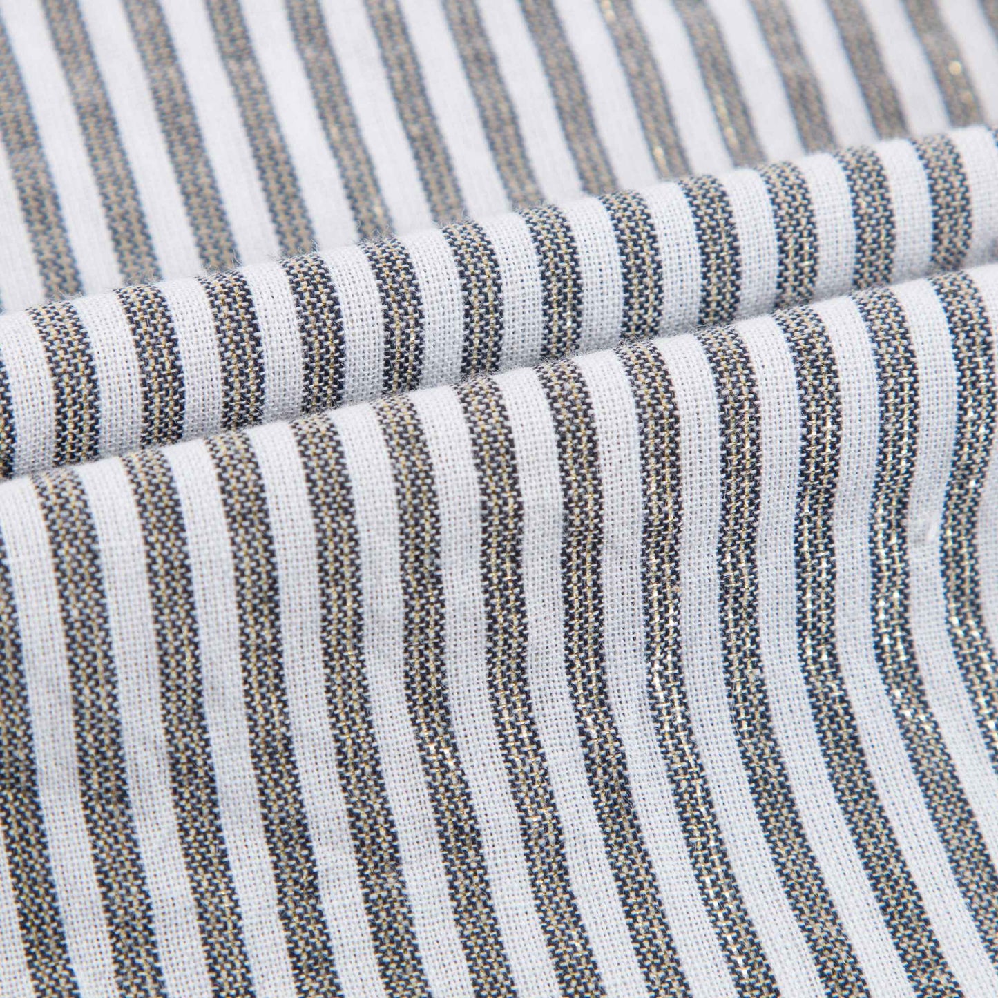 Girls Grey Stripes Cotton Shirt