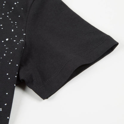 Girls Black “Stars” Cotton T-shirt