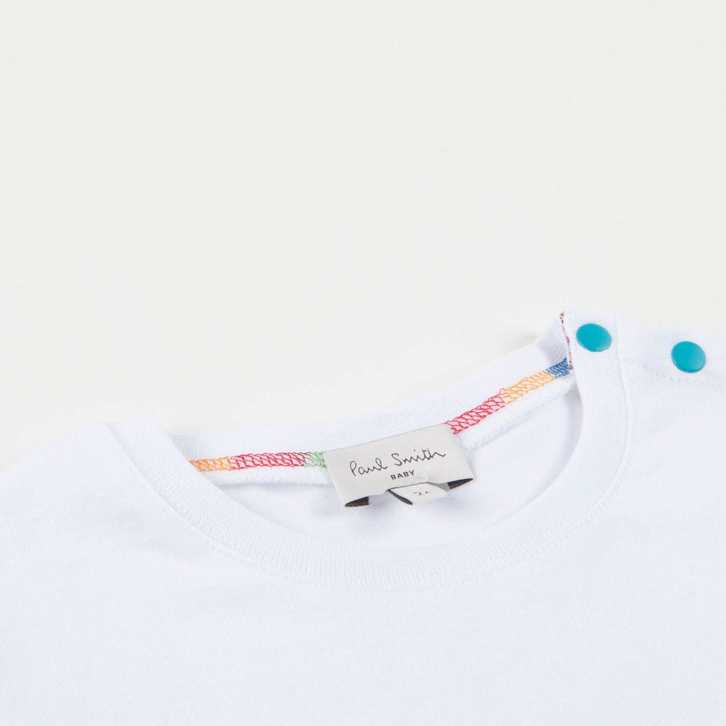 Baby Boys White  "Dinosaur & Car" Cotton T-shirt