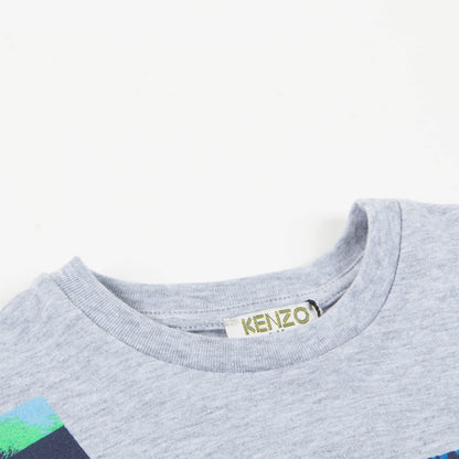 Boys Marl Grey Cotton T-shirt