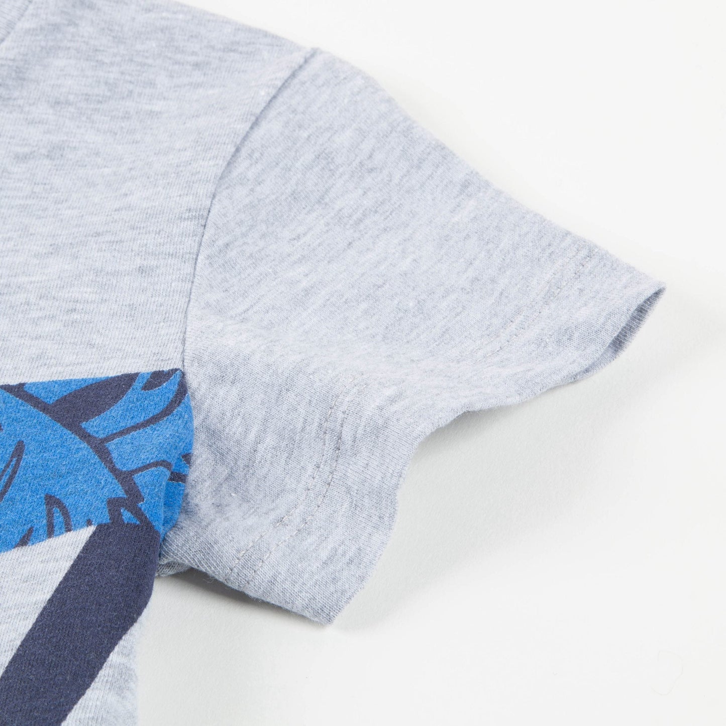 Boys Marl Grey Cotton T-shirt