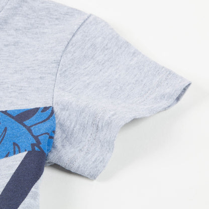 Boys Marl Grey Cotton T-shirt