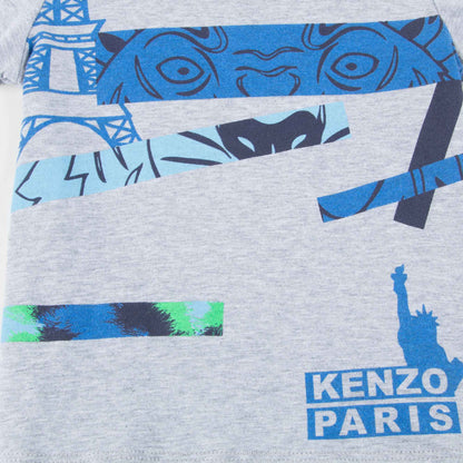 Boys Marl Grey Cotton T-shirt