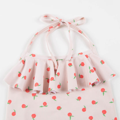 Girls Pink & Peaches Halter Bathing Suit