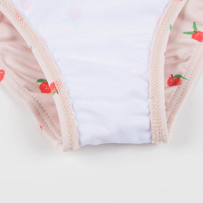 Girls Pink & Peaches Halter Bathing Suit