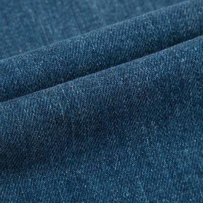 Girls Blue Denim Cotton Trousers