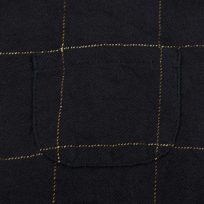 Baby Girls Big Check Gold Black Cotton Dress
