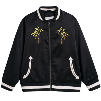 Boys Black Eastwood Bomber Jacket