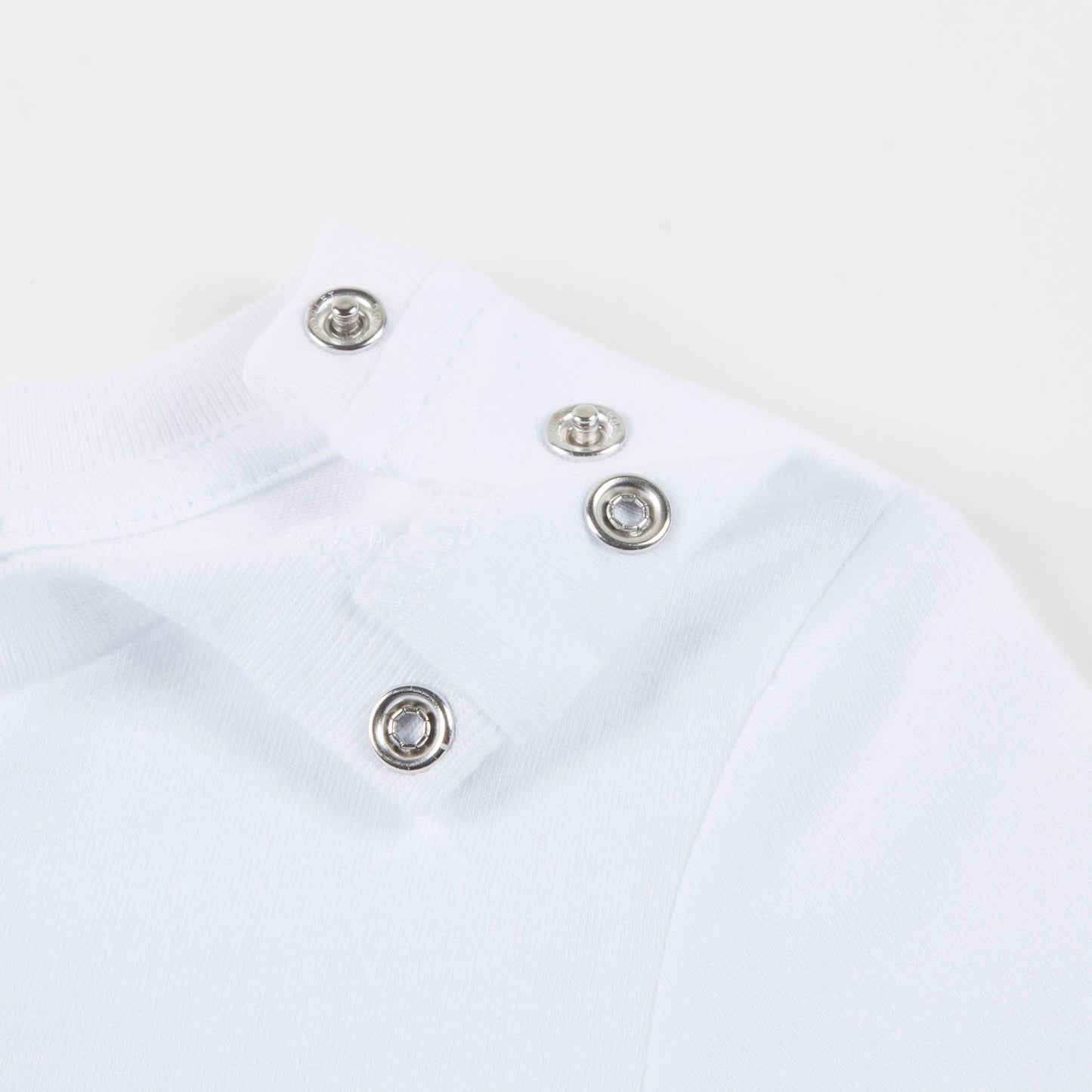 Baby Boys White Cotton T-shirt