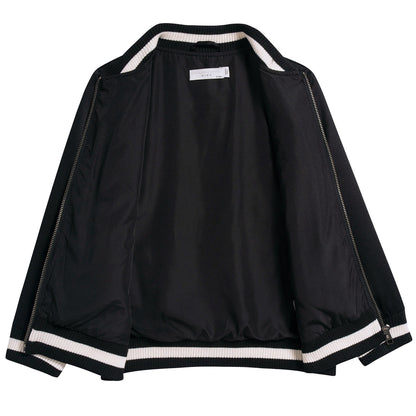 Boys Black Eastwood Bomber Jacket