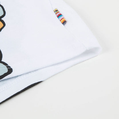 Baby Boys White "Robot“ Cotton T-shirt
