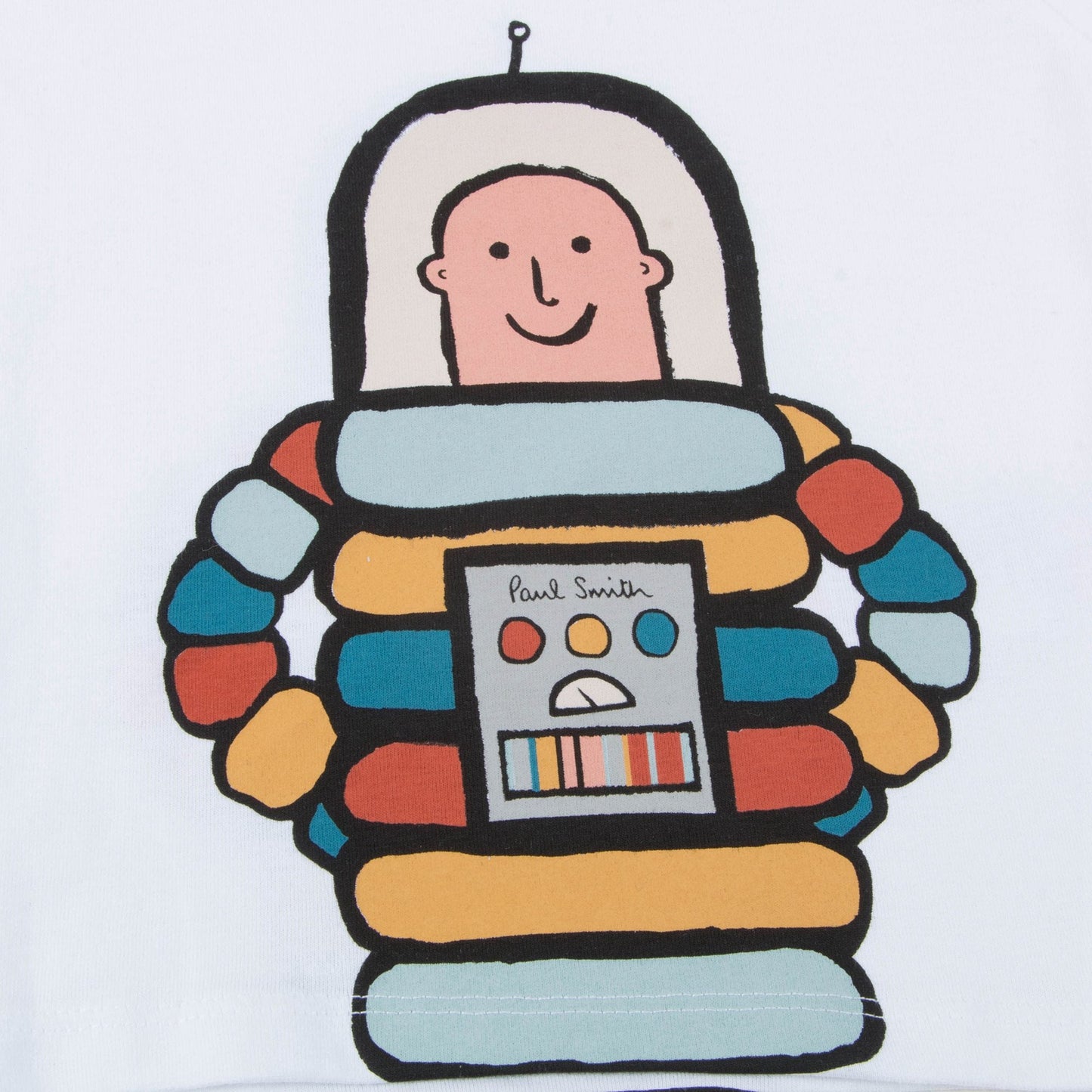 Baby Boys White "Robot“ Cotton T-shirt