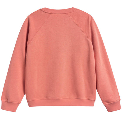 Girls Pink Donkey Organic Cotton Sweatshirt