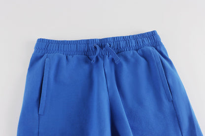 男童蓝色Logo棉短裤