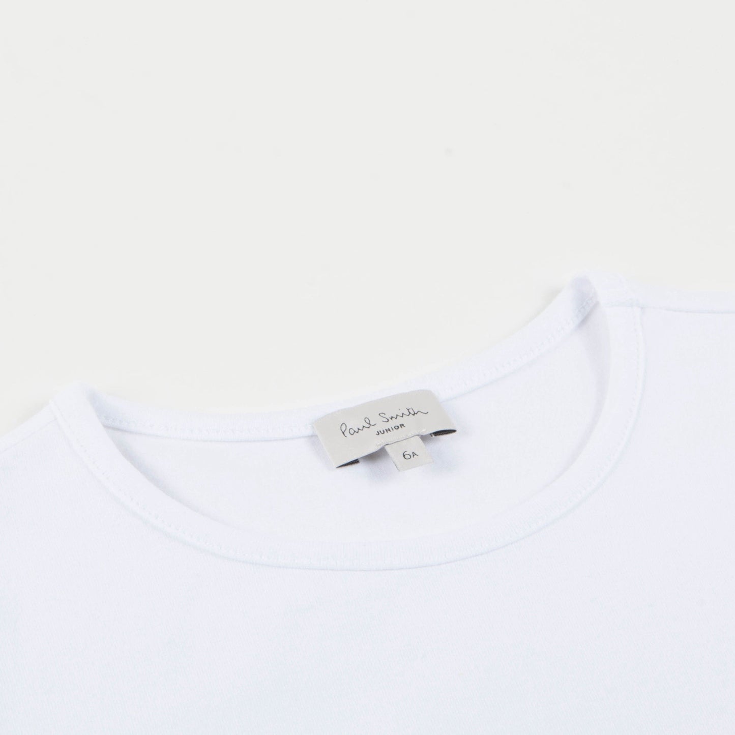Girls White & Peach Red “Summer” Cotton T-shirt