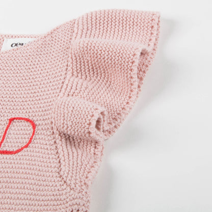 Girls Light Pink Cotton Loved Dress