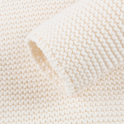 Girls White Cotton Bunny Hoodie