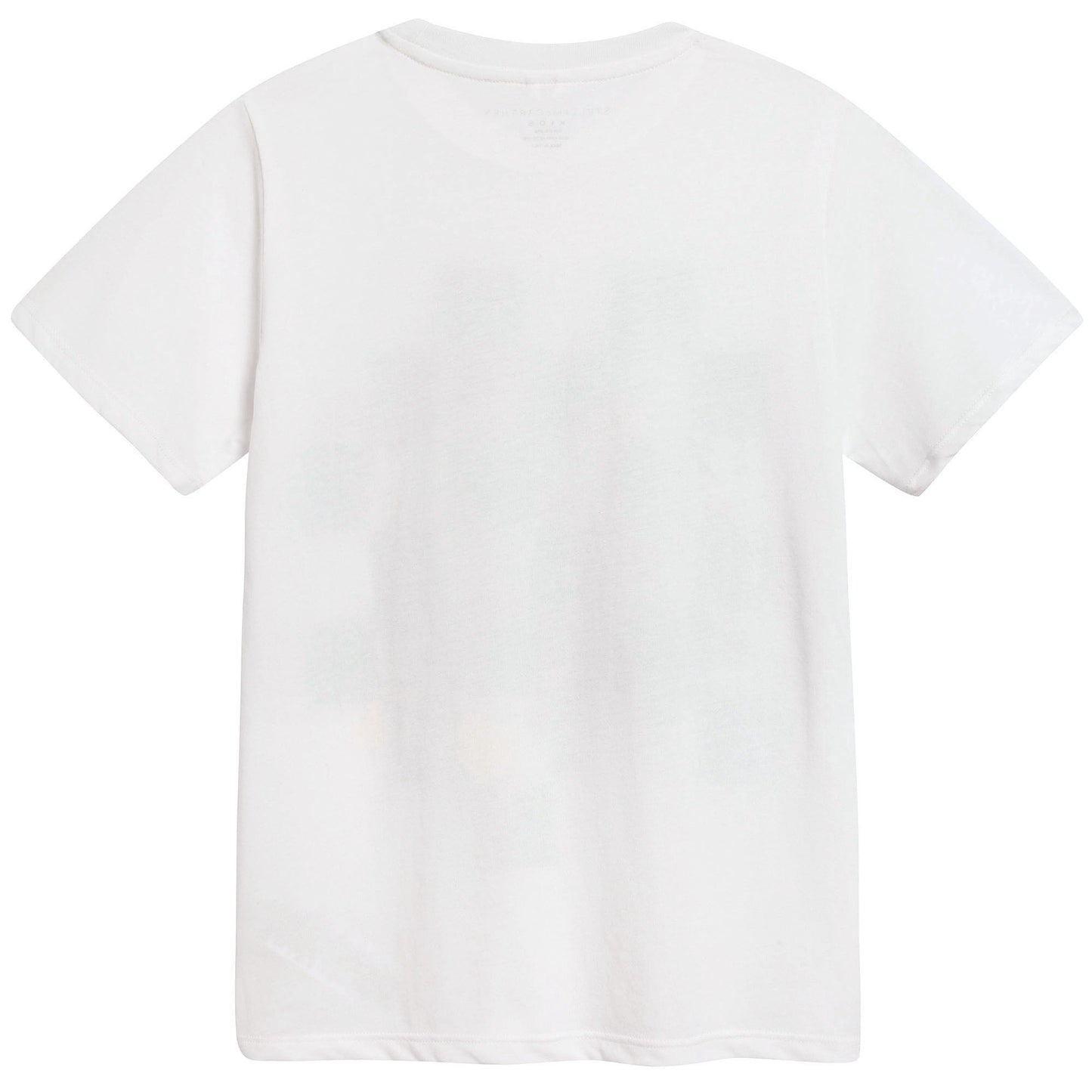 Boys White Check T-Shirt