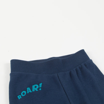 Baby Boys Navy Blue Cotton Trousers