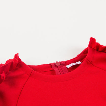 Girls Poppy Red Dress