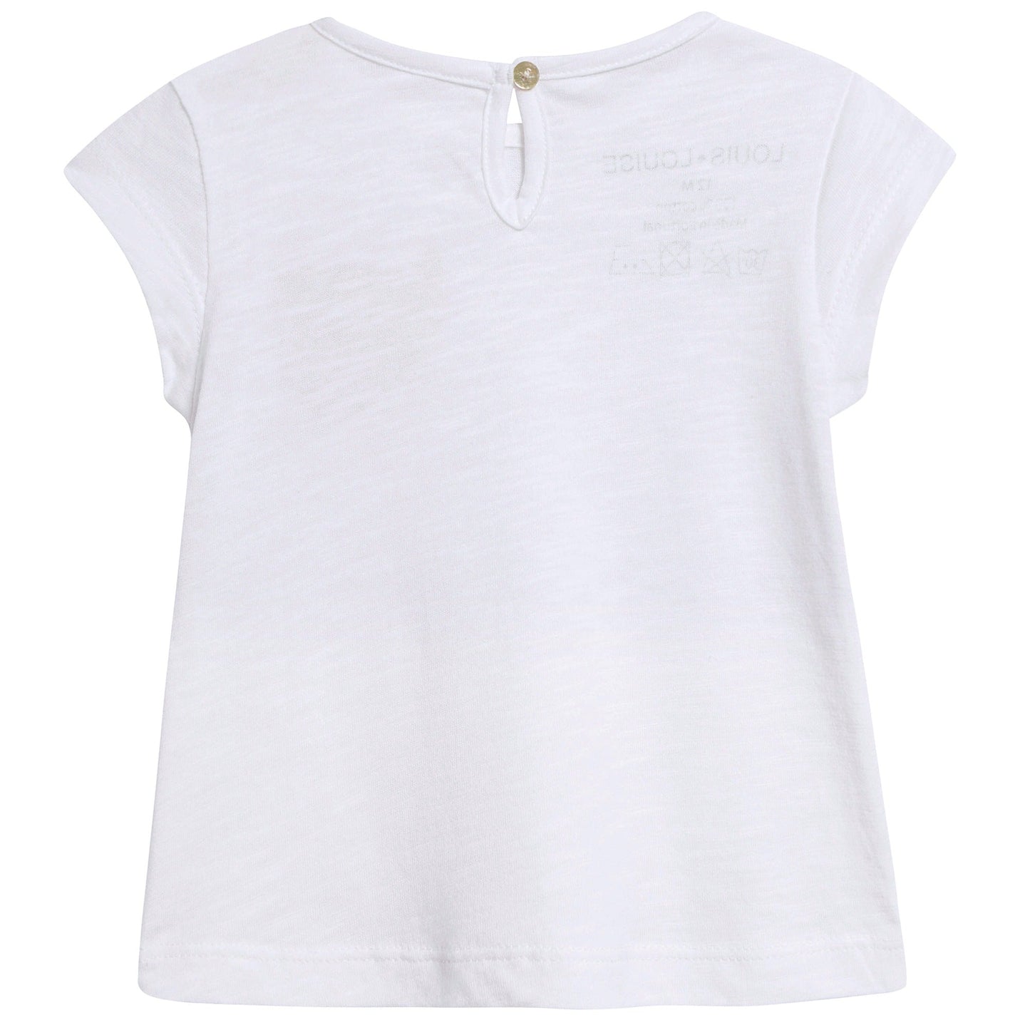 Baby White "Jersey" Cotton T-shirt