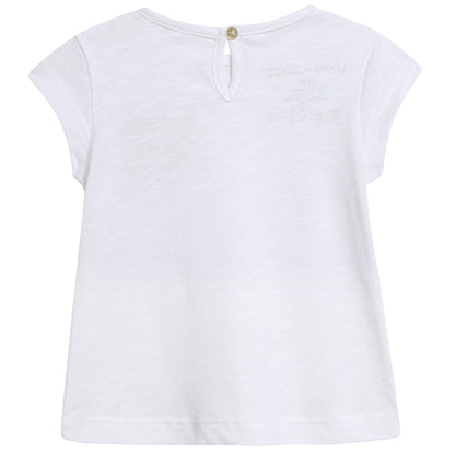 Baby White "Jersey" Cotton T-shirt