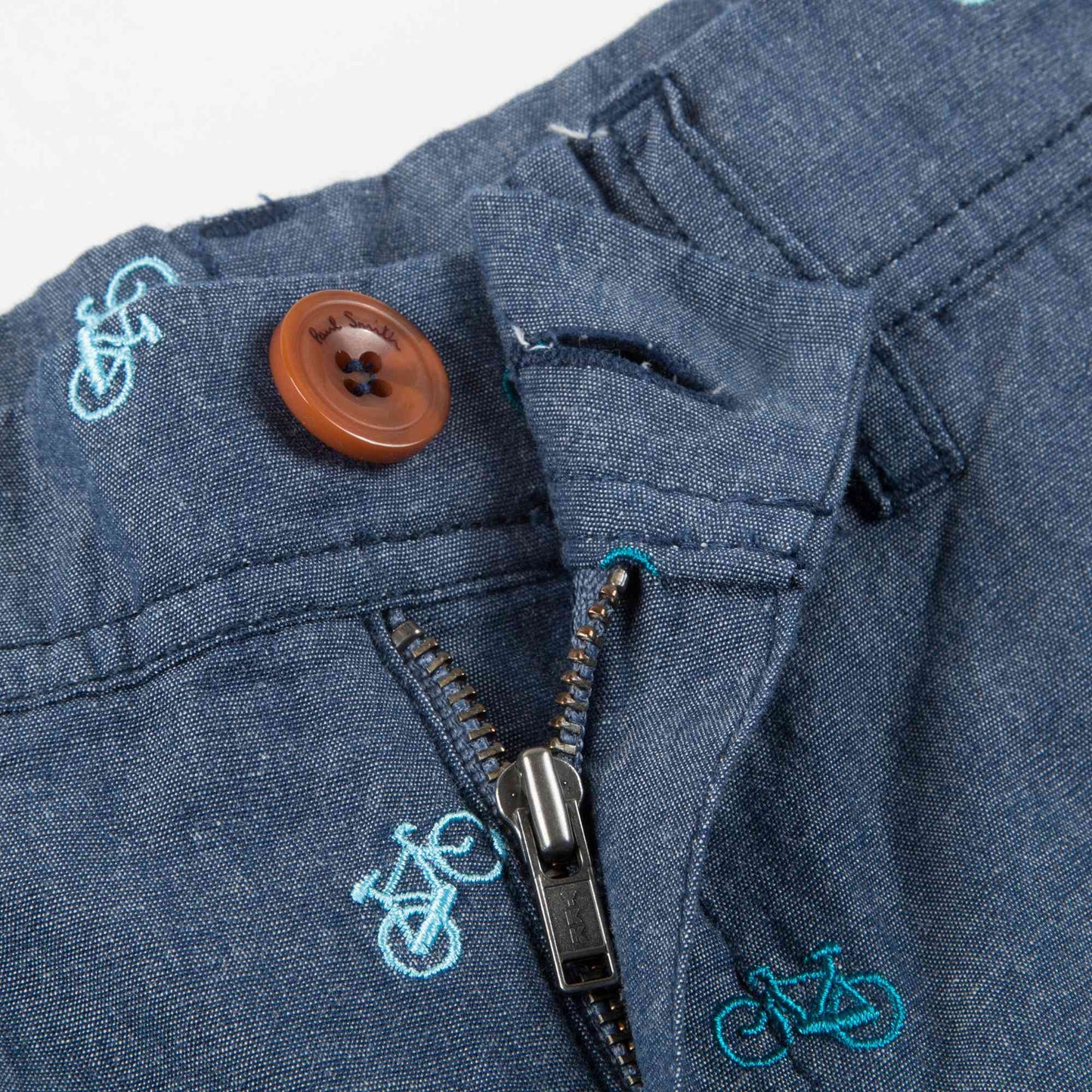 Boys Lndigo Printed Cotton Shorts