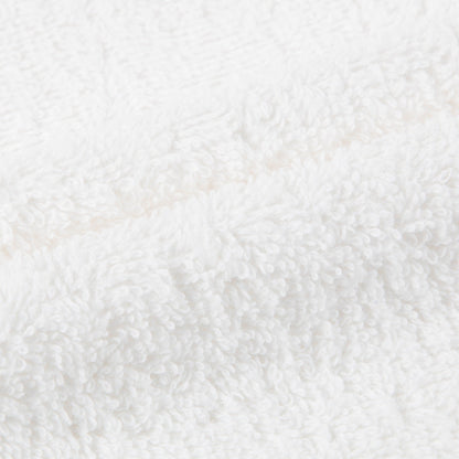 Girls White & Indigo Dots Cotton Toddler Hooded Towel