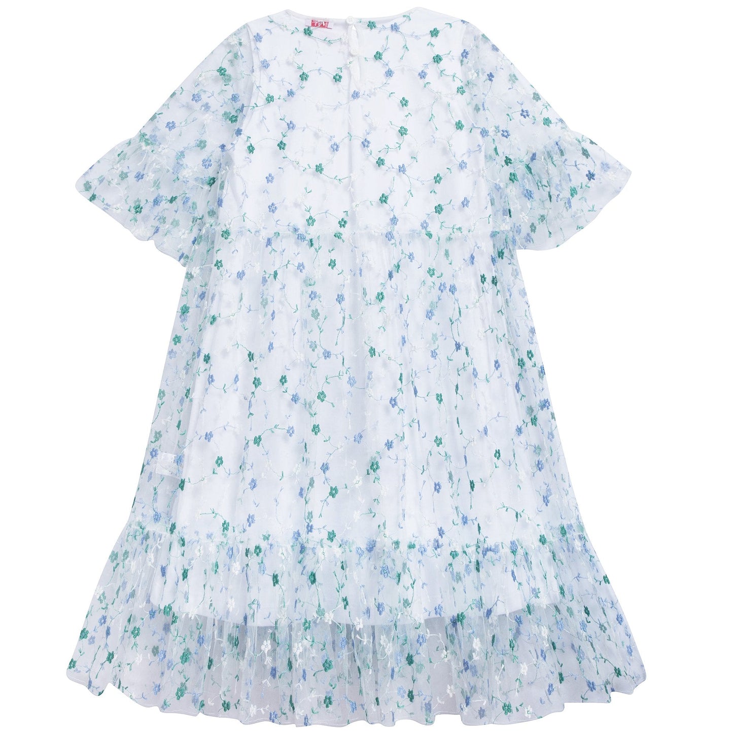 女童浅蓝色棉连衣裙