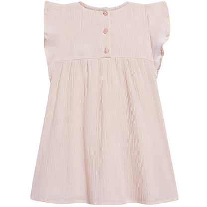 Baby Girls Light Pink "Cotton  Crepe" Dress