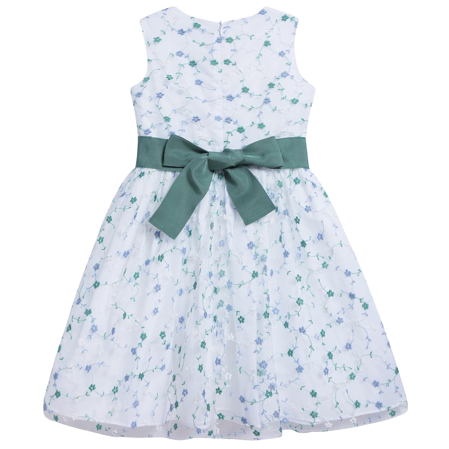Girls Airforce Blue Cotton Dress