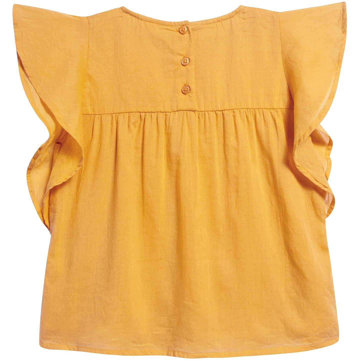 Girls Saffron Cotton Tunic