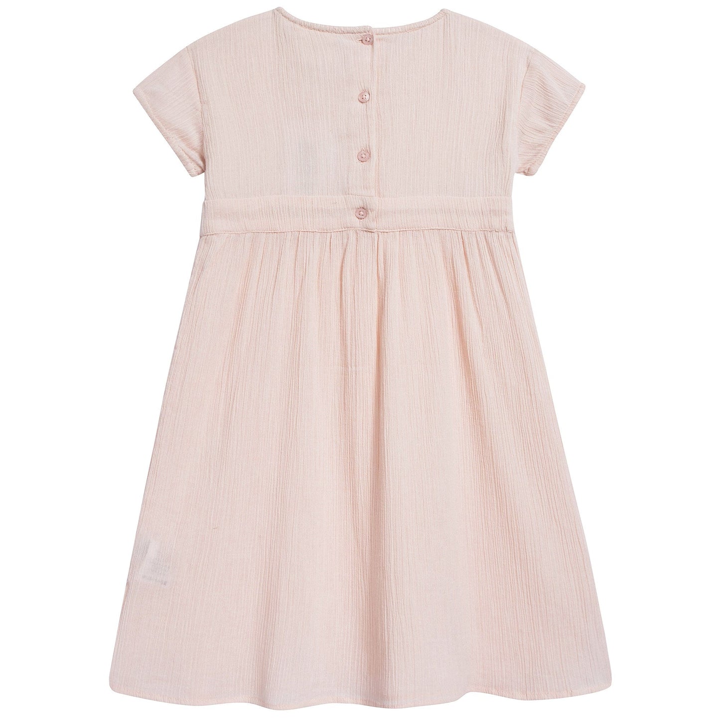 Girls Light Pink "Cotton Crepe" Dress