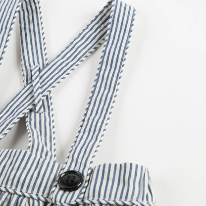 Baby Girls Blue Striped Skirt