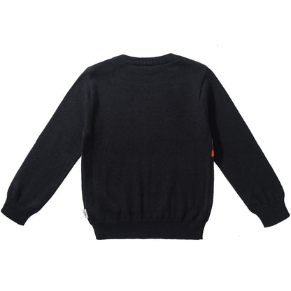 Boys  Black  Cotton  Sweatshirt