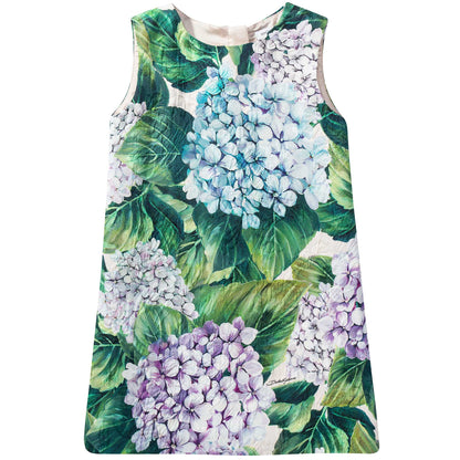 Girls Green ' Abito'  Dress