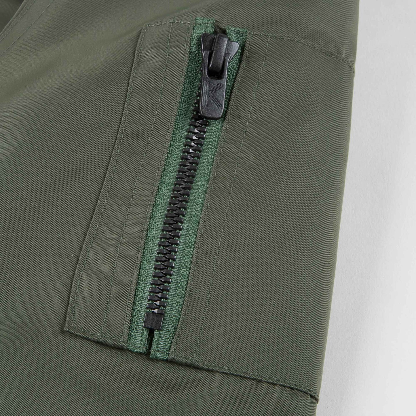 Boys Army Green Logo Jacket
