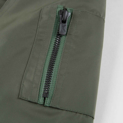 Boys Army Green Logo Jacket
