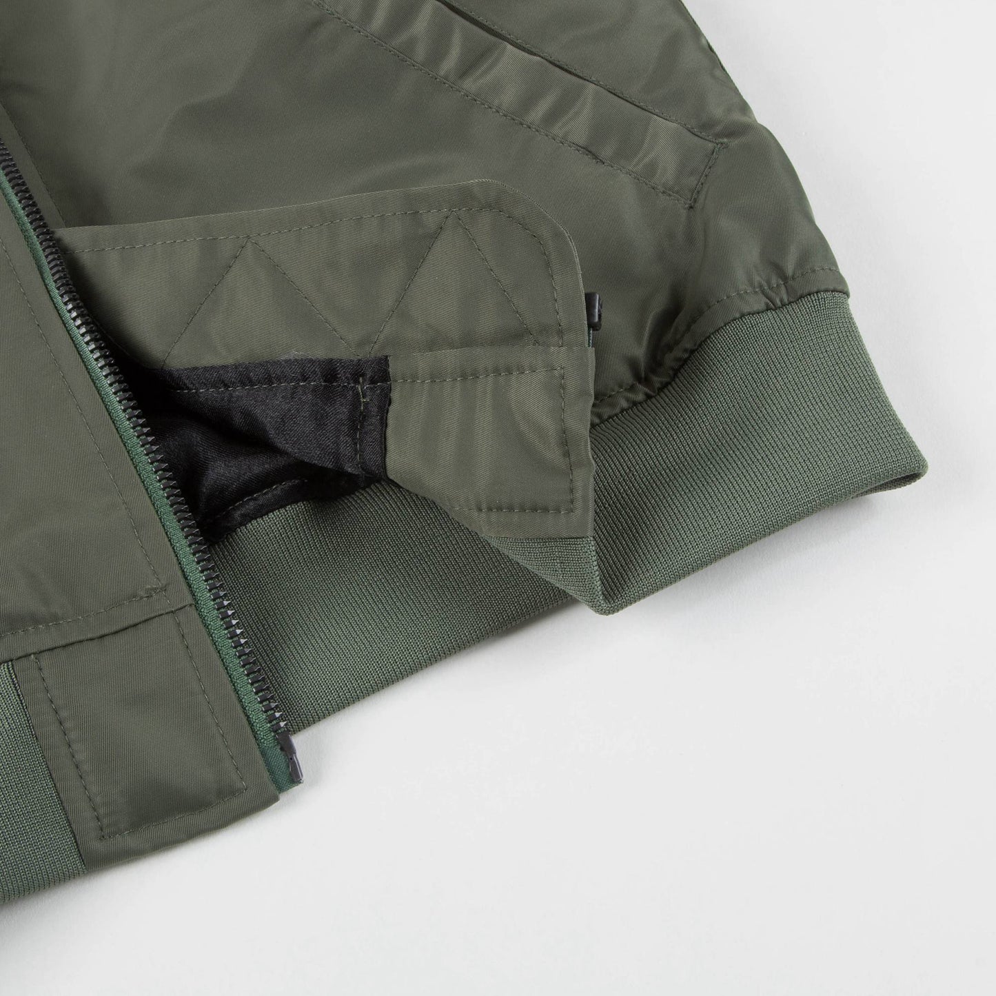 Boys Army Green Logo Jacket