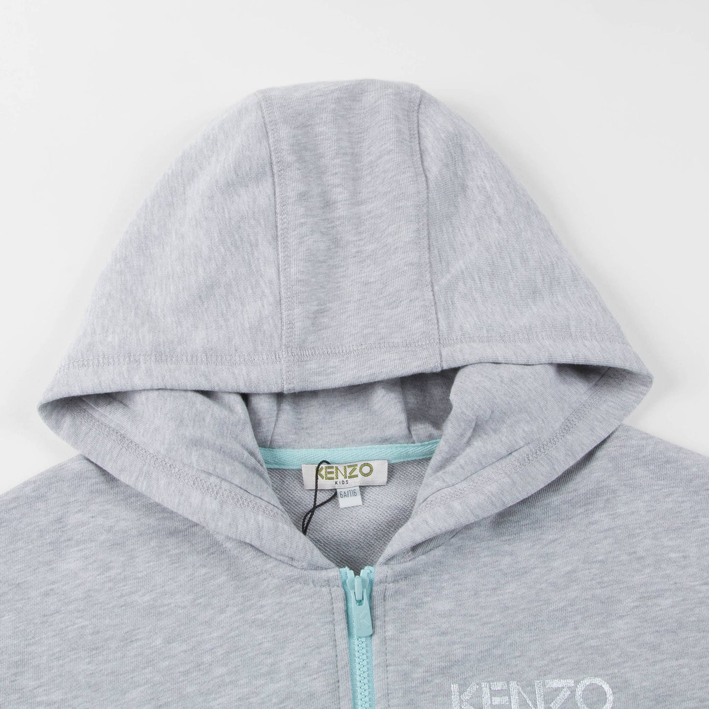 Girls Marl Grey Cotton Hooded Cardigan