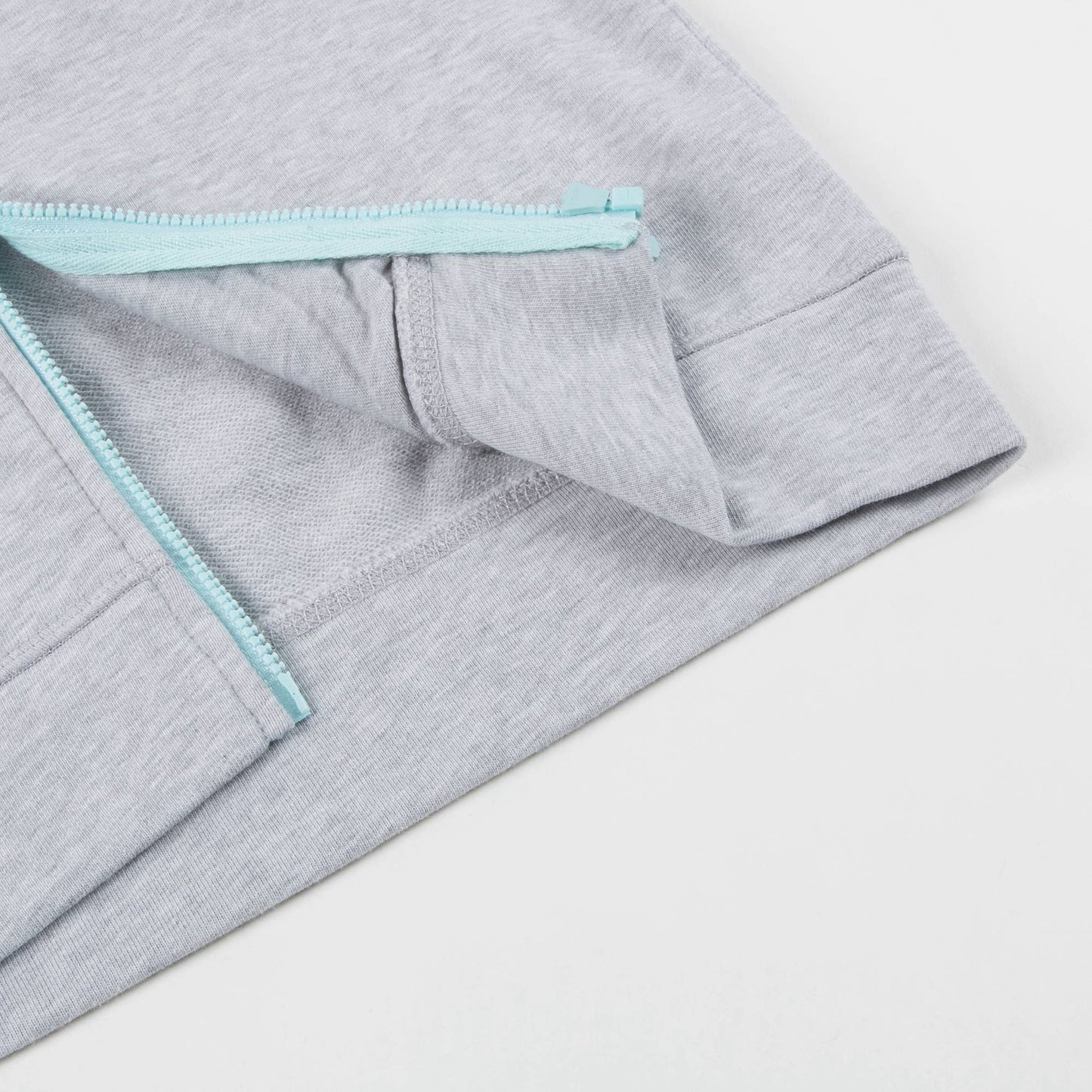 Girls Marl Grey Cotton Hooded Cardigan