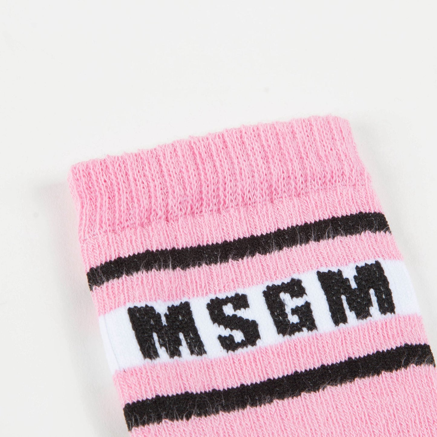 Girls White Logo Cotton Socks