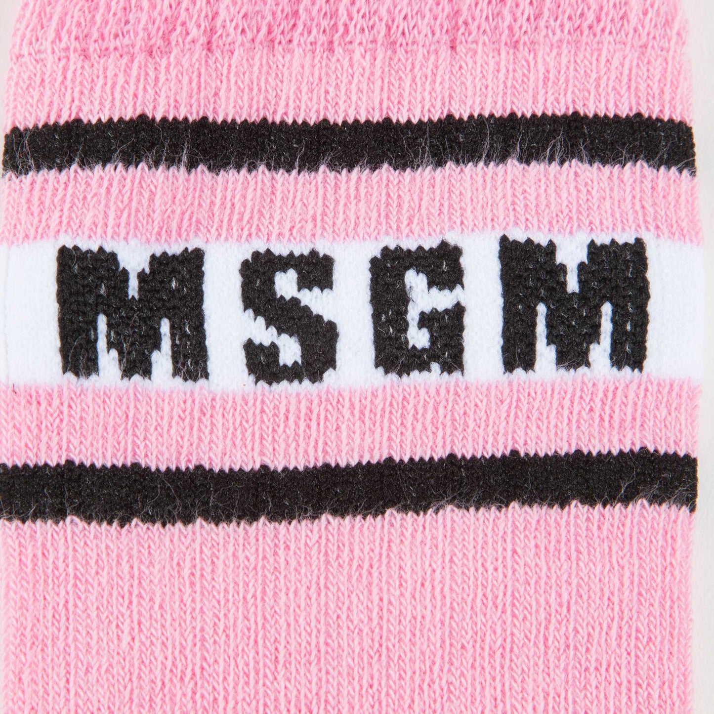 Girls White Logo Cotton Socks