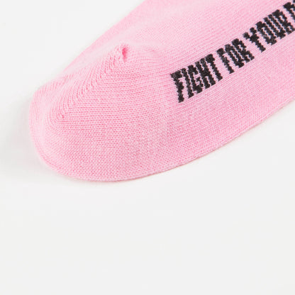 Girls White Logo Cotton Socks
