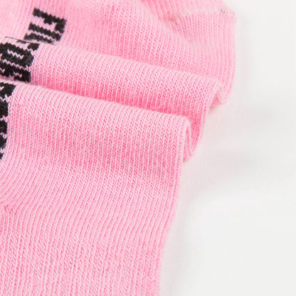 Girls White Logo Cotton Socks