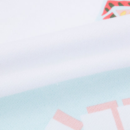 Girls White Logo Cotton Sweater
