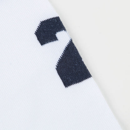 Girls White & Blue Socks
